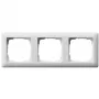 Sieninis rėmelis, Gira Standard 55 balta — termoplastikas, bevaržtis dizainas, 80,7×223,3 mm, 11,4 mm storio