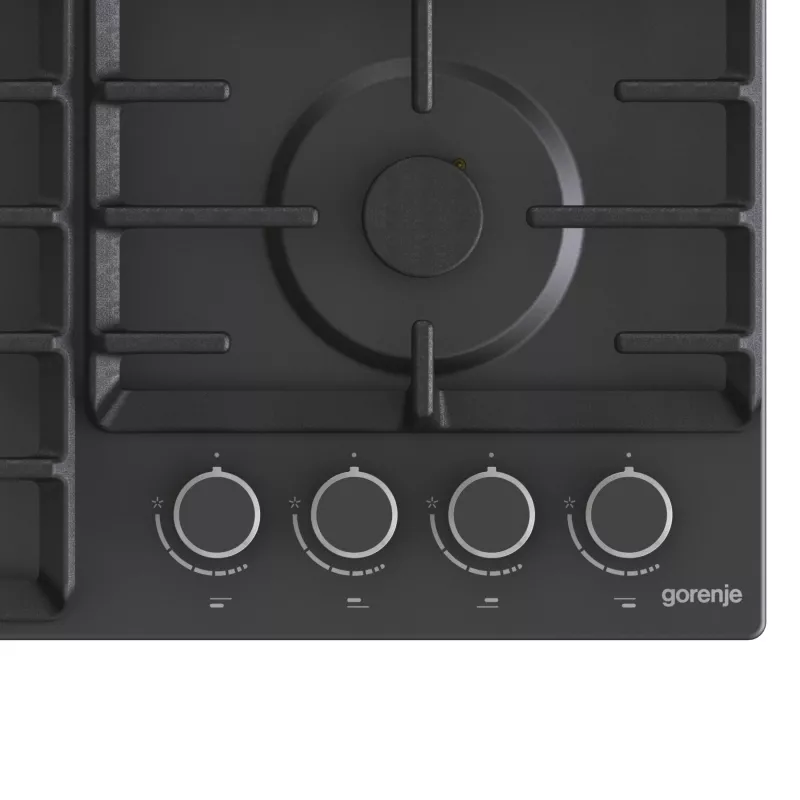 Gorenje kaitlentė GW642AB Dujinė Degiklių/kaitviečių skaičius 4 Sukamos rankenėlės Juoda