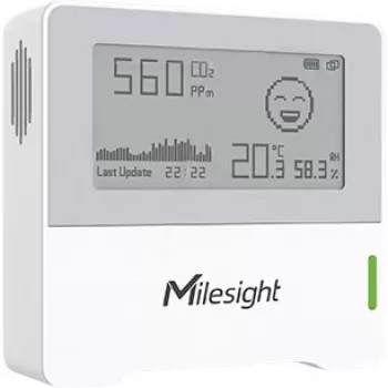 Patalpų aplinkos stebėjimo jutiklis Milesight AM103 LoRaWAN 868MHz — temperatūros ir drėgmės jutimas