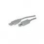 USB laidas S/CONN 5 m USB 2.0 A - USB 2.0 B pilkas