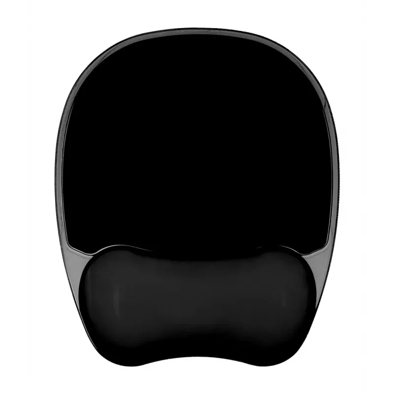 Gel wrist rest pelė pad ActiveJet — Juoda 220×250 mm, gel and silicone, non-slip base