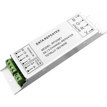 LED juostos stiprintuvas EUROLITE 50533000, skirtas 12 V ir 24 V LED instaliacijoms
