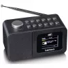 Stalinis radijas Lenco CR-625BK — FM/AM imtuvas su Bluetooth, juodas