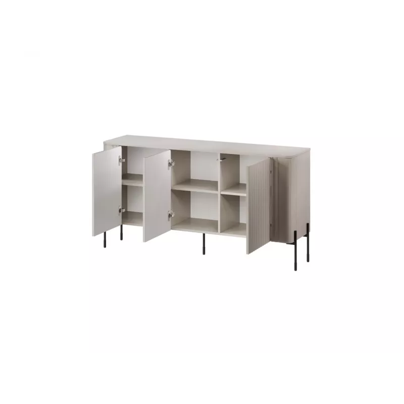 Komoda cama meble VERA 150x40x80 cm, kašmyro matinis, medžio drožlių plokštė, 16 mm korpusas