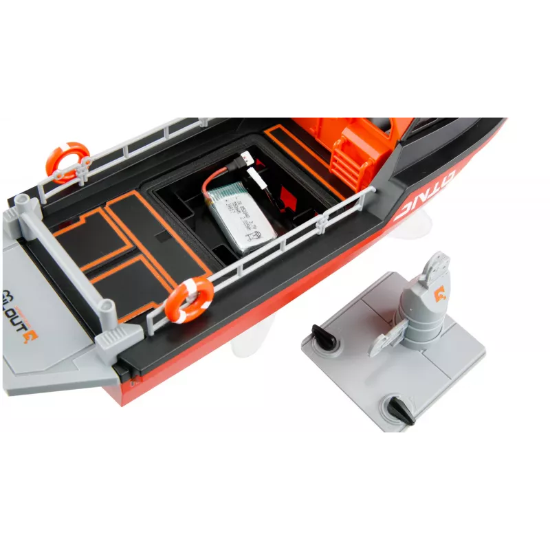 Amewi Rescue Boat 26117 — Brushless Jet Drive, 320 mm, Juoda/Red