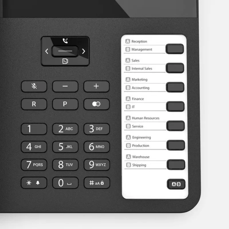 Laidinis stalinis telefonas Gigaset DESK 600 Juoda — laidinis stacionarus telefonas su skambinimo funkcija