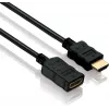 HDMI laidas PureLink HDMI A M/F 1,5 m juodas A tipo kištukas į lizdą