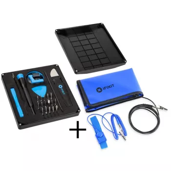 iFixit Essential Electronics Toolkit + sulankstomas Antistatik-Matte