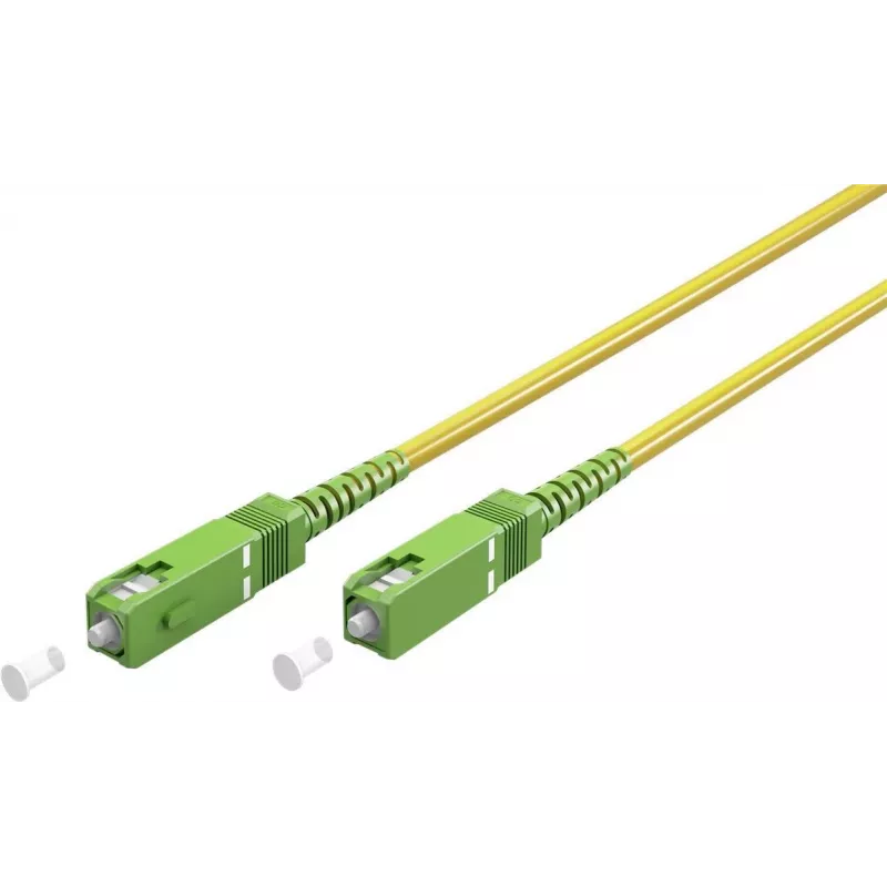 Goobay 59644 Skaidulinis optinis kabelis 20 m SC/APC FTTH OS2 Geltonas (59644)