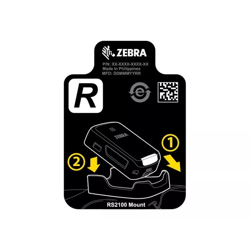 Zebra SG-RS2X-HMTRA-01 laikiklis Pasyvus laikiklis Brūkšninių kodų skaitytuvas Juoda