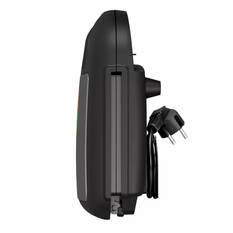 Sumuštinių keptuvas Juoda & Decker BXSA753E — 2 sumuštiniams, 750 W, nepridegančios plokštės, 215×125 mm kepimo paviršius, kompaktiškas nerūdijantis plienas