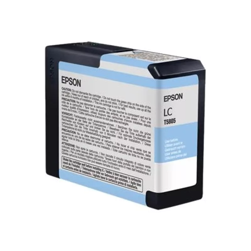 Epson Singlepack Light Žydra T580500, Light Žydra, pigmentinis rašalas, 80 ml, 1 vnt., viena pakuotė