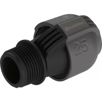 Sprinklersystem jungtis 25 mm > 1, juoda jungtis/pilka