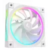 12 cm korpuso ventiliatorius DeepCool FL12 WH — 3 vnt. rinkinys, 120×120×25 mm, 2150 RPM, 55 CFM, Fluid Dynamic Bearing, PWM, multi-LED, 4-pin