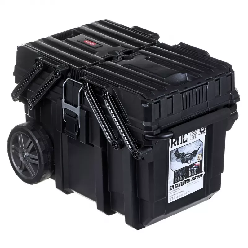 Įrankių dėžė KETER CANTILEVER Job Box (17203037/238270) su ratukais Juoda