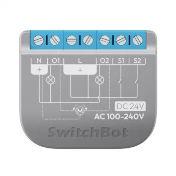 Relės jungiklis SwitchBot Relay Switch 2PM dviejų kanalų W5502320 – dviejų kanalų relė išmaniajam valdymui