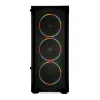 PC korpusas IBOX LUPUS 27 Midi Tower ATX, grūdintas stiklas, RGB, 455×200×380 mm, palaiko ATX, GPU iki 32 cm