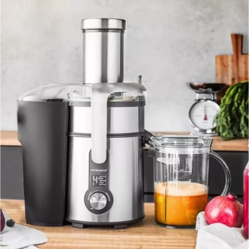 Lėtai spaudžianti sulčiaspaudė Gastroback Design Digital 1300 W juoda nerūdijantis plienas