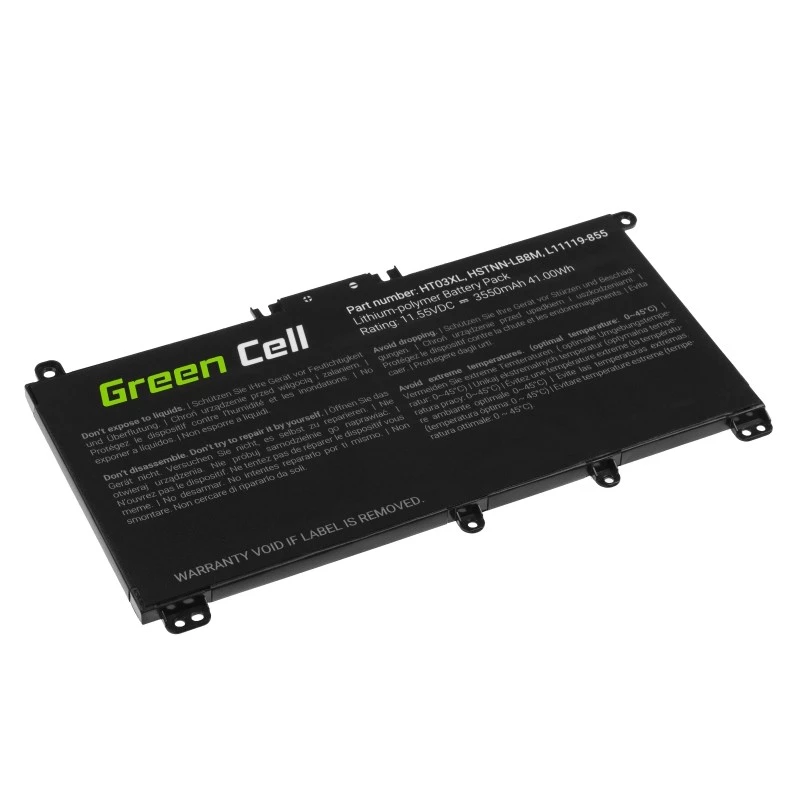 Green Cell GC-HP163 Nešiojamojo kompiuterio baterija HT03XL 11,4V 3400mAh HP Mobilit