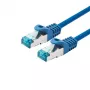 Tinklo kabelis LOGON TCR55SS003B Cat5e SF/UTP (S-FTP) RJ-45–RJ-45 0,3 m mėlynas, auksuoti kontaktai