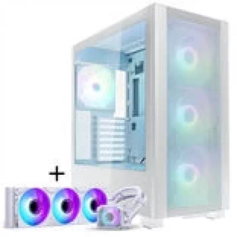 PHANTEKS XT Pro Ultra grūdinto stiklo langai, D-RGB + Glacier One 360M25 Gen2 DRGB, 360mm, rinkinys – balta
