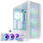 PHANTEKS XT Pro Ultra grūdinto stiklo langai, D-RGB + Glacier One 360M25 Gen2 DRGB, 360mm, rinkinys – balta