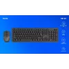 Savio KB-03 klaviatūra su pele, skirta namams/biurui, USB, QWERTY, JAV anglų, juoda