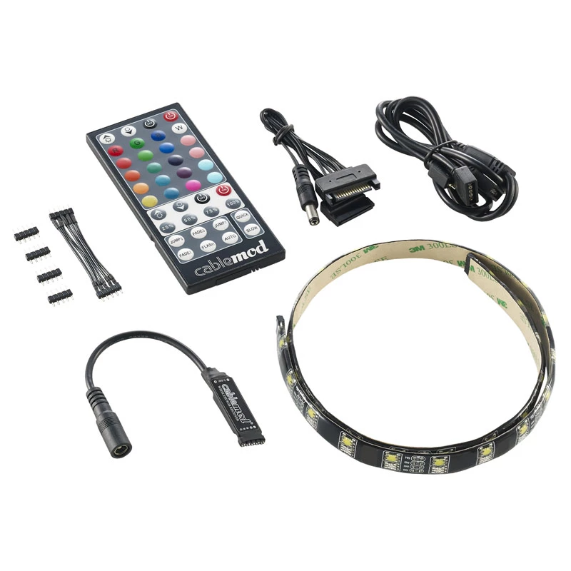 LED juostelė CableMod CM-LED-60-D60RGBW-RK balta RGB 60 cm