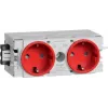 Hager Dado Trunking Plug-In Module (W x H x T) 120 x 50 x 61 mm GS20003020 1 vnt. raudona (GS20003020)