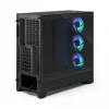 PC korpusas Fractal Design Pop 2 Air Juoda TG RGB Midi Tower — ATX/Micro‑ATX/Mini‑ITX, 3x120mm priekyje, 1x120mm gale, 2,5 colio+3,5 colio nišos