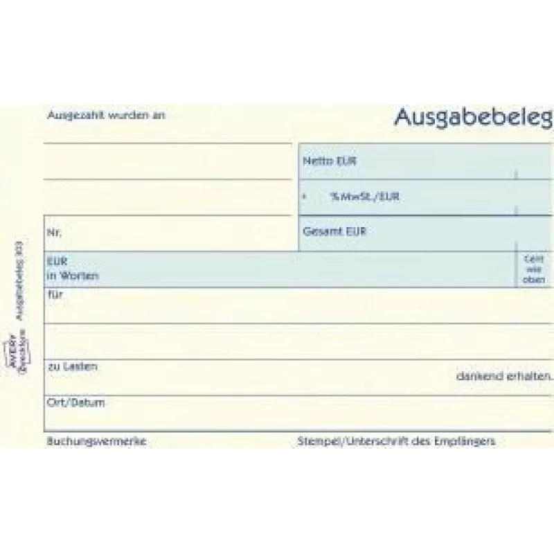 Avery 303 Mėlynas - Baltas - Geltonas Administravimo knyga (303)