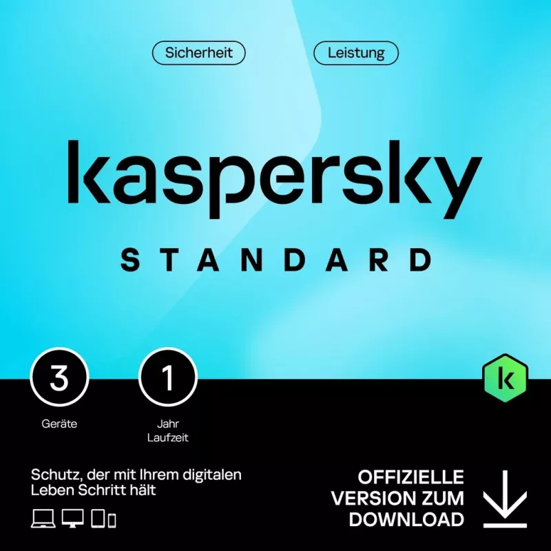 Kaspersky Standard - 3 įrenginiai, 1 metai - ESD-AtsisiuntimasESD