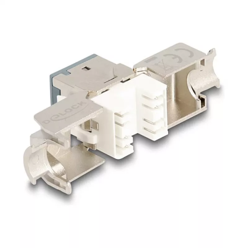 “DeLOCK” keystone modulis 88120 Plokščias RJ-45 Pilka 10 vnt.