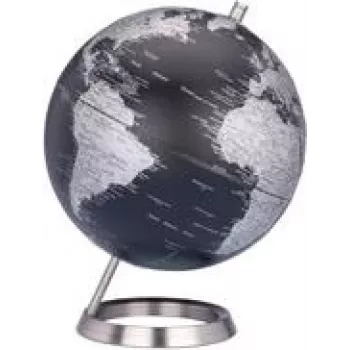TROIKA Globe G2507-BKSI/CB 23.5 cm juodas/sidabrinis dekoratyvinis gaublys - aksesuaras