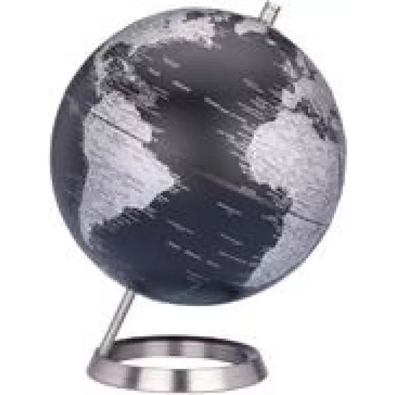 TROIKA Globe G2507-BKSI/CB 23.5 cm juodas/sidabrinis dekoratyvinis gaublys - aksesuaras