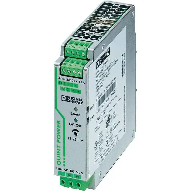 Phoenix QUINT-PS/1AC/24DC/3.5 maitinimo blokas 84 W žalias - pilkas (2866747)