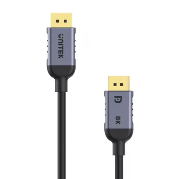 UNITEK C1628GY01-1M DisplayPort kabelis, juodas, pilkas