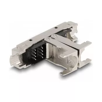DeLOCK RJ45 jungtis LSA prie LSA Cat.6A be įrankių juoda