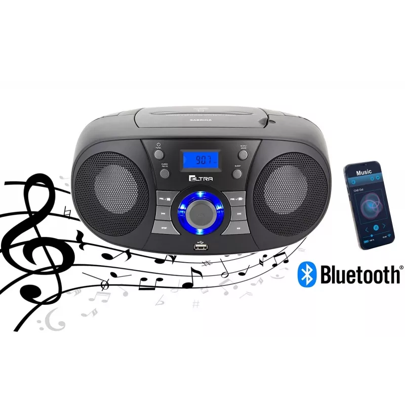 Eltra Radio Sabrina CD 60BT juodas