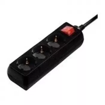 Hama 00108816 apsaugos nuo viršįtampių įrenginys, juodas, 3 kintamosios srovės lizdai, 230 V, 3 m