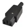 Microconnect C13PLUG maitinimo kištuko adapteris C13 juodas