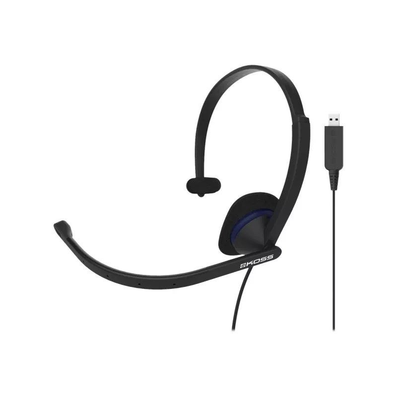Koss | Ausinės | CS195 USB | Laidinės | Ant ausies | Mikrofonas | Juoda