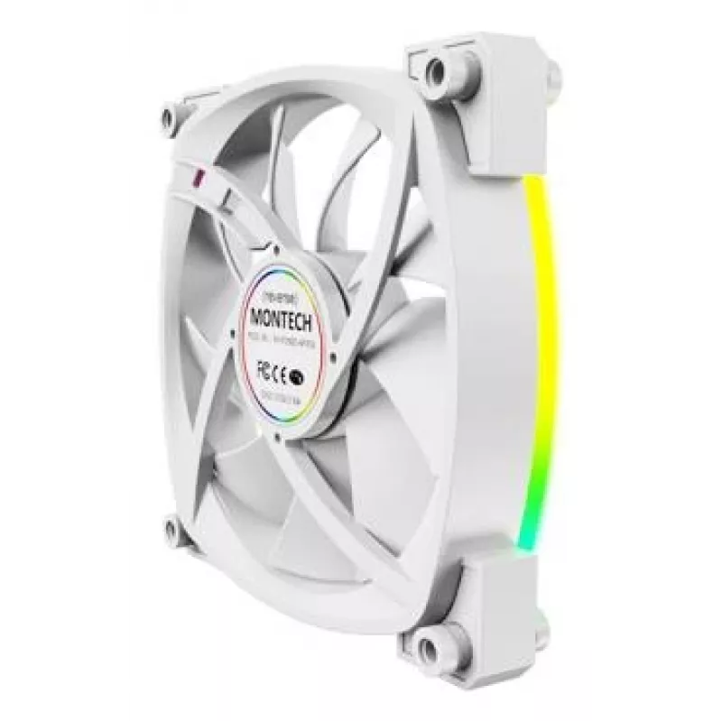 Montech RX120 PWM kompiuterio korpuso ventiliatorius 12 cm baltas 3 vnt.