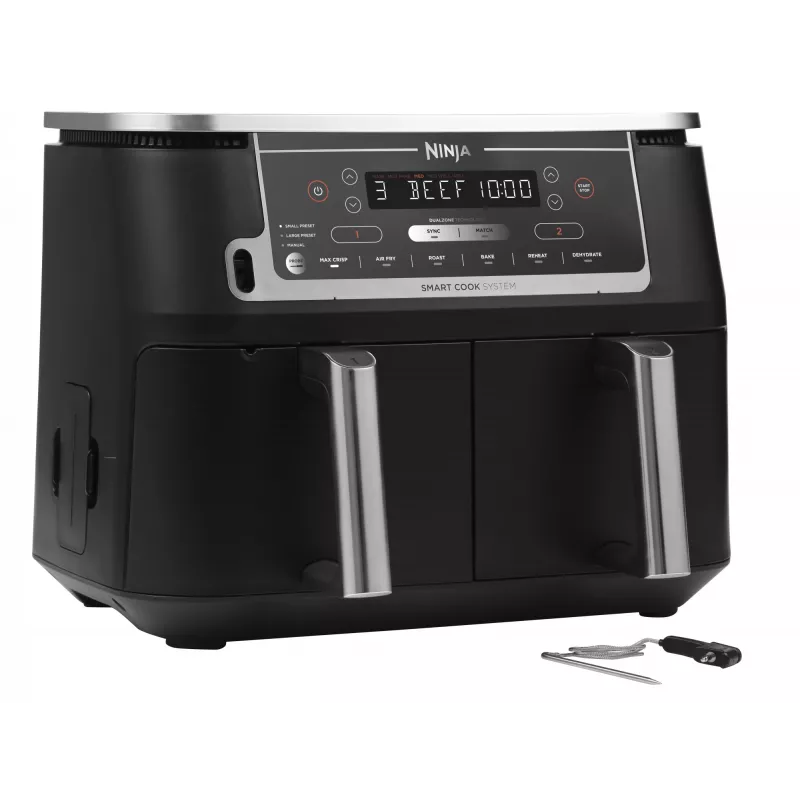 Ninja AF451EU gruzdintuvė Viena 9,5 L 2470 W Karšto oro gruzdintuvė Juoda
