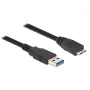 USB laidas DeLOCK 85073 USB 3.2 Gen 1 1,5 m USB A Micro-USB B juodas