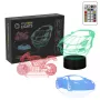 LED transporto priemonės RGB 3D šviesos dekoracija MANTA SNL120RGB — RGB lempa automobiliams ir motociklams