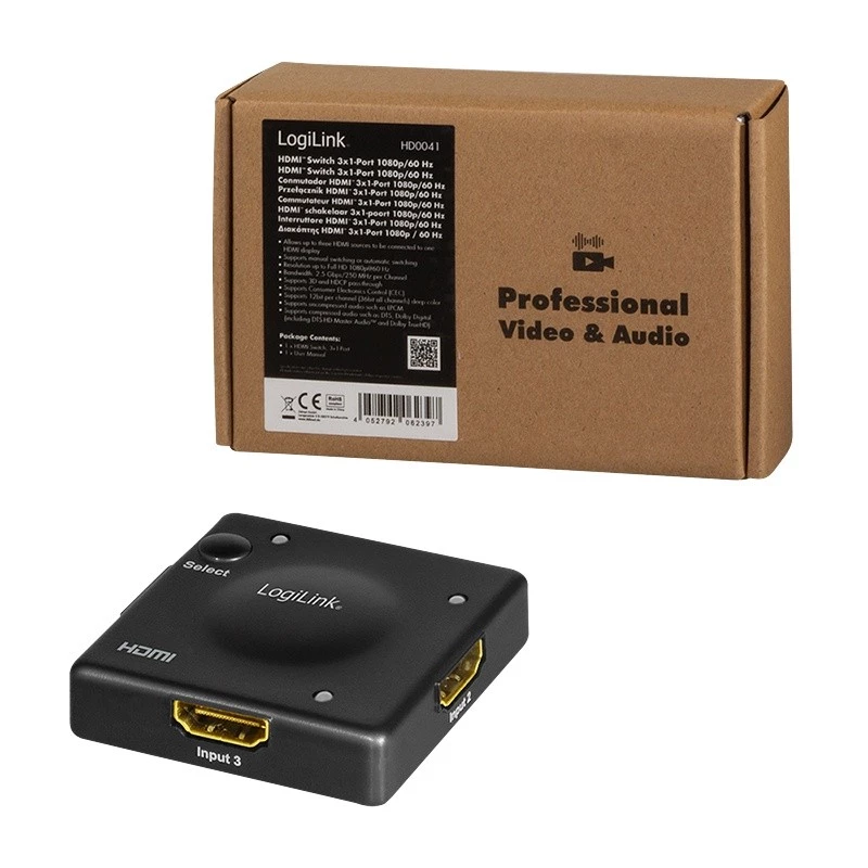 HDMI jungiklis LogiLink HD0041