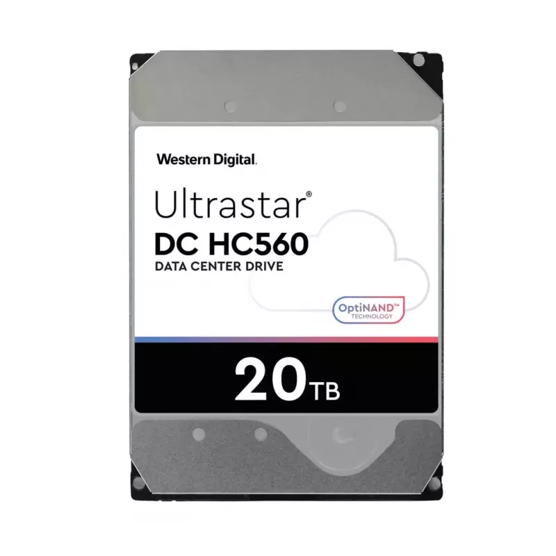 WD Ultrastar DC HC560 - Festplatte - 20TB - intern - 3.5 (8,9 cm) - SATA 6Gb/s - 7200 U/min - Puffer: 512MB (0F38785)