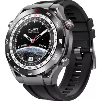 Huawei Watch Ultimate - išmanusis laikrodis su dirželiu - hidrintas nitrilo kaučiukas (HNBR) - riešo dydis: 140-210 mm - Ekranas 3,8 cm (1,5) - NFC, Bluetooth