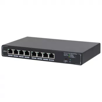 Dahua Technology SMG1008 tinklo komutatorius Nevaldomas 2,5G Ethernet (100/1000/2500) Juodas